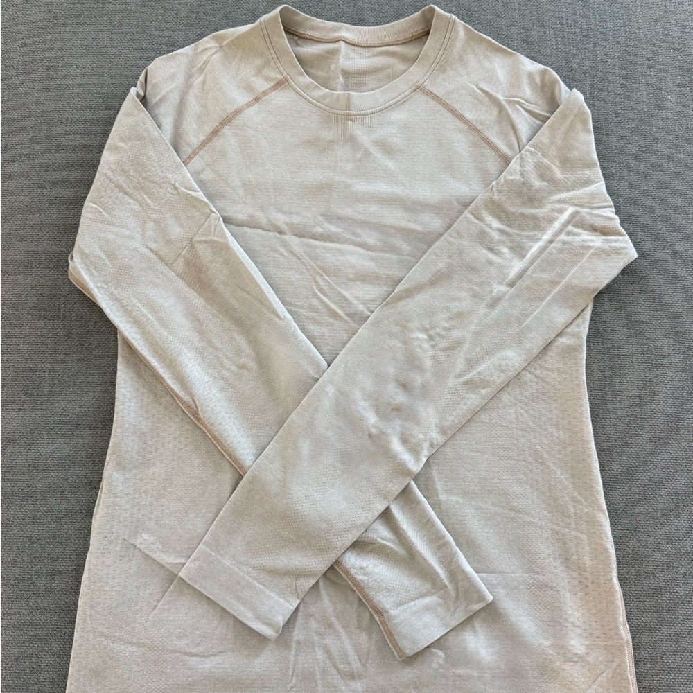 Figs Beige Long Sleeve Top